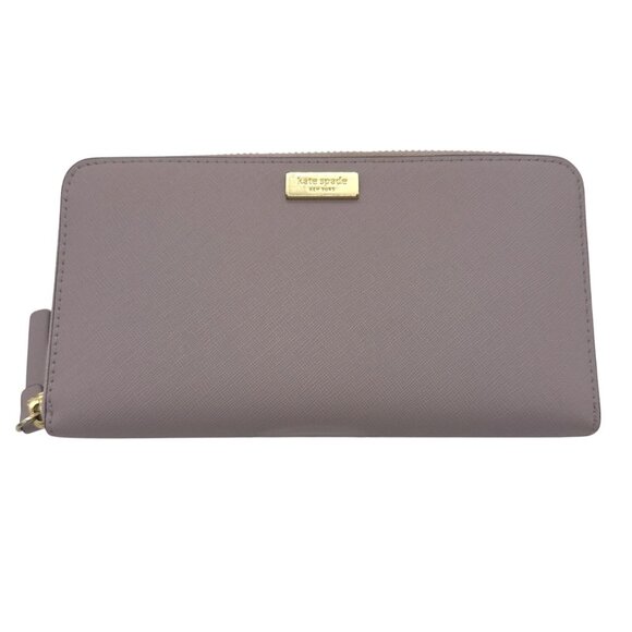 Kate Spade Women's Pebble Newbury Lane Zip Around Neda Leather Wallet Large
